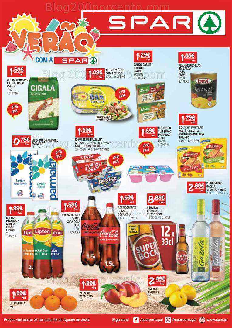 Antevisão Folheto SPAR Promoções de 25 julho a 6 agosto