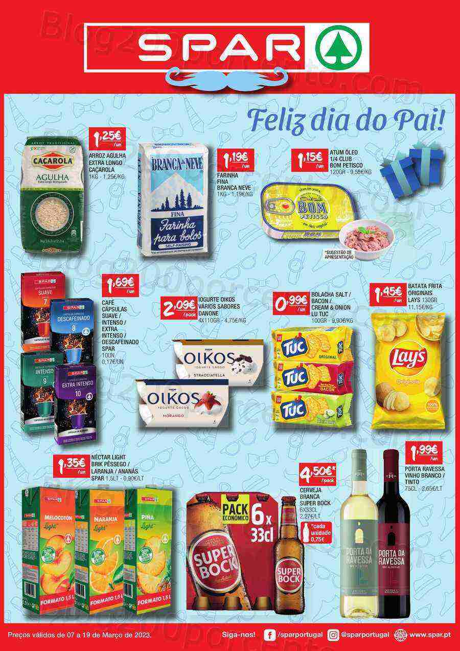 Antevisão Folheto SPAR Promoções de 7 a 19 março