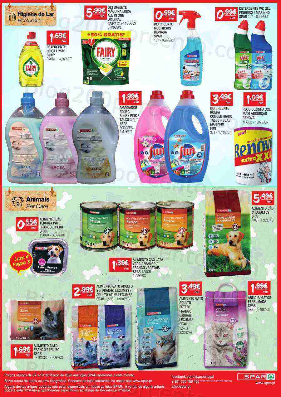 Antevisão Folheto SPAR Promoções de 7 a 19 março