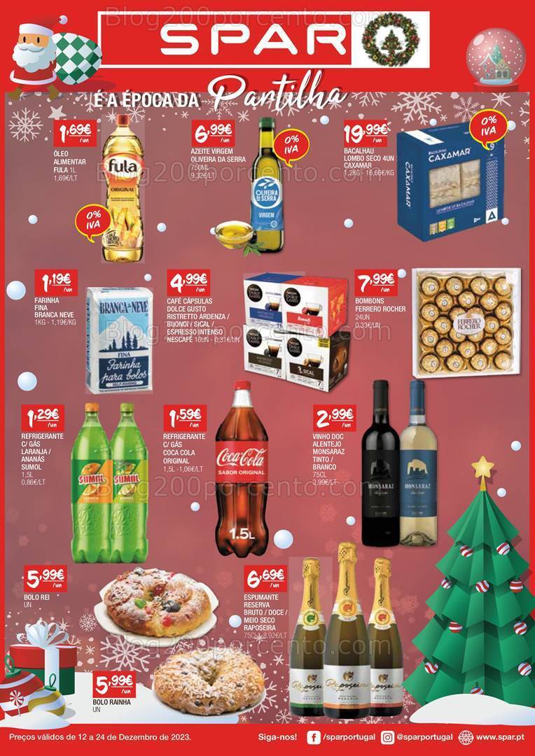 Antevisão Folheto SPAR Promoções de 12 a 24 dezembro