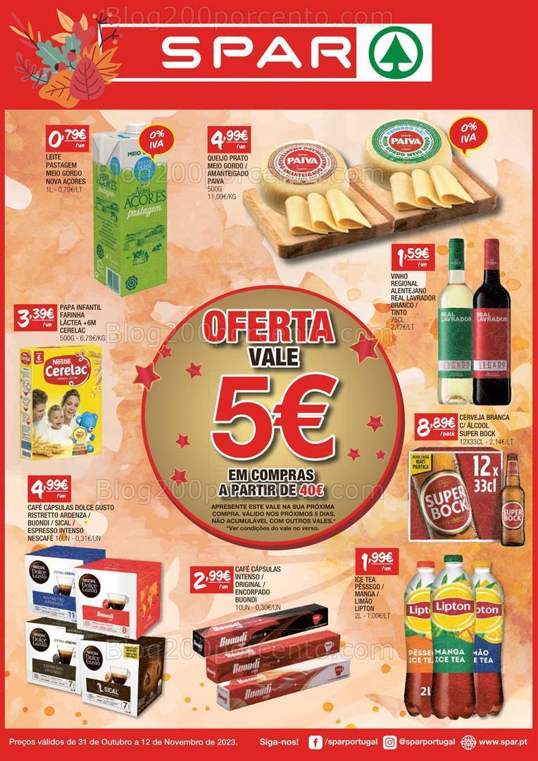Antevisão Folheto SPAR Promoções até 12 novembro