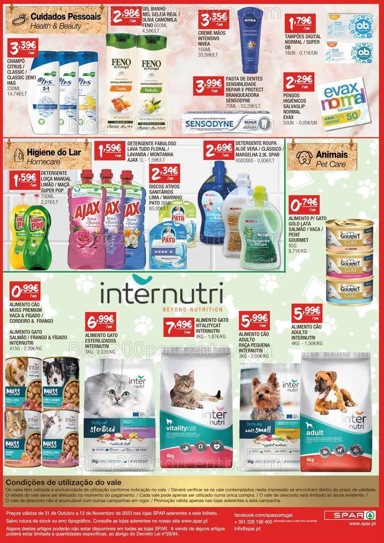 Antevisão Folheto SPAR Promoções até 12 novembro