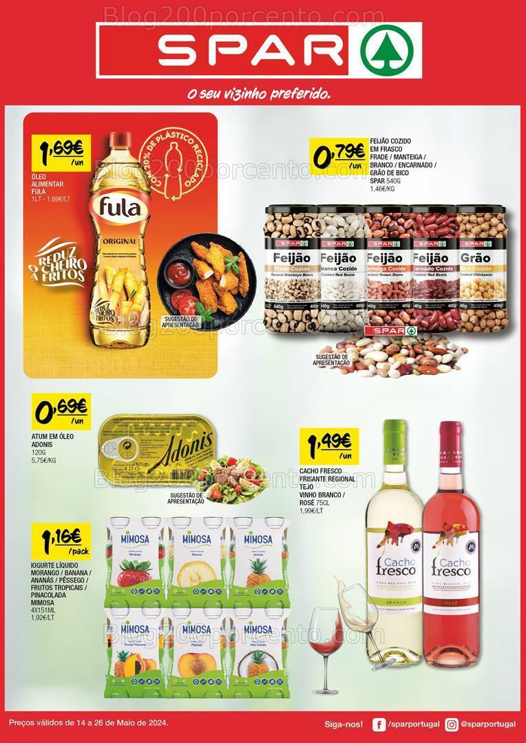Antevisão Folheto SPAR Promoções de 14 a 26 maio