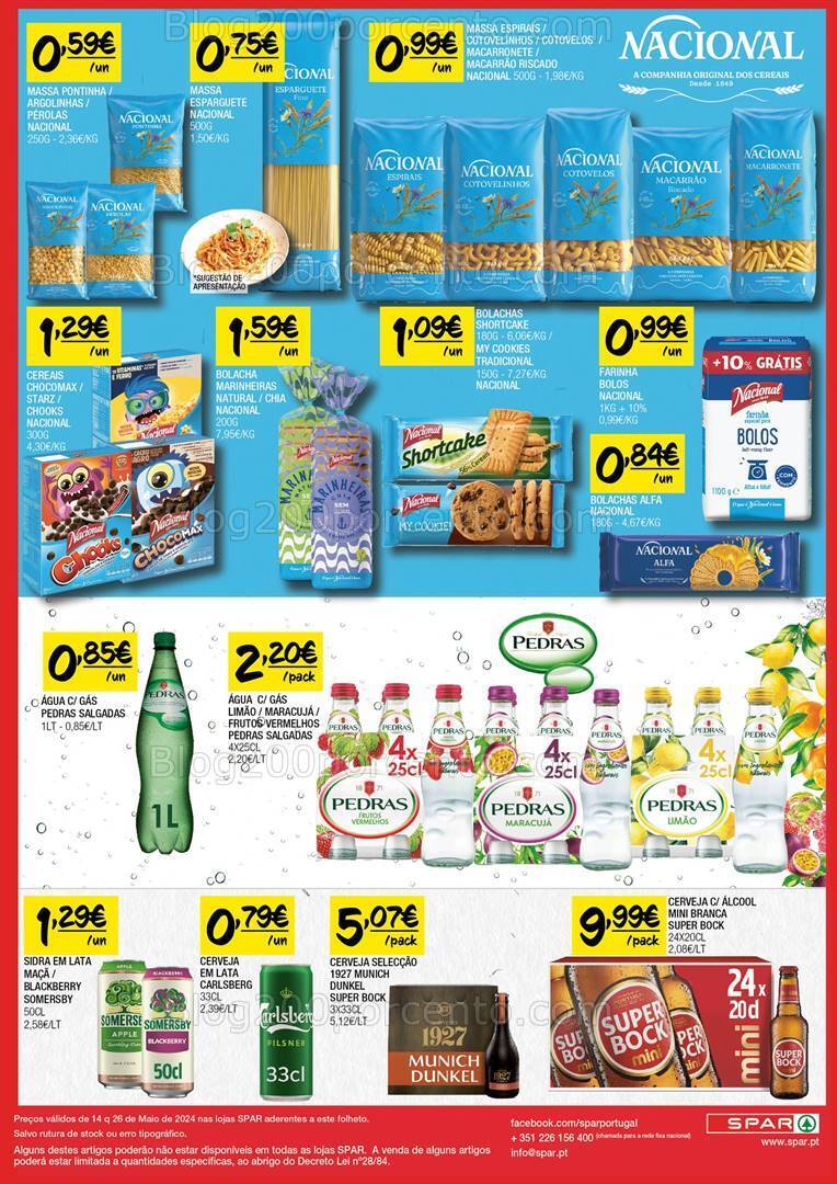 Antevisão Folheto SPAR Promoções de 14 a 26 maio