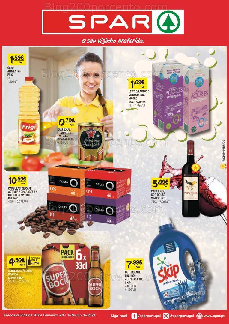 Antevisão Folheto SPAR Promoções de 20 fevereiro a 3 março