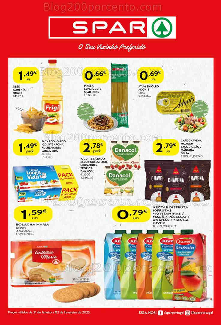 Antevisão Folheto SPAR Promoções de 21 janeiro a 2 fevereiro
