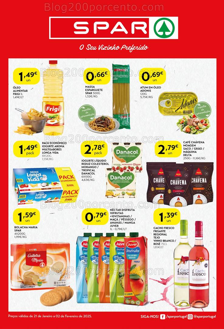 Antevisão Folheto SPAR Promoções de 21 janeiro a 2 fevereiro