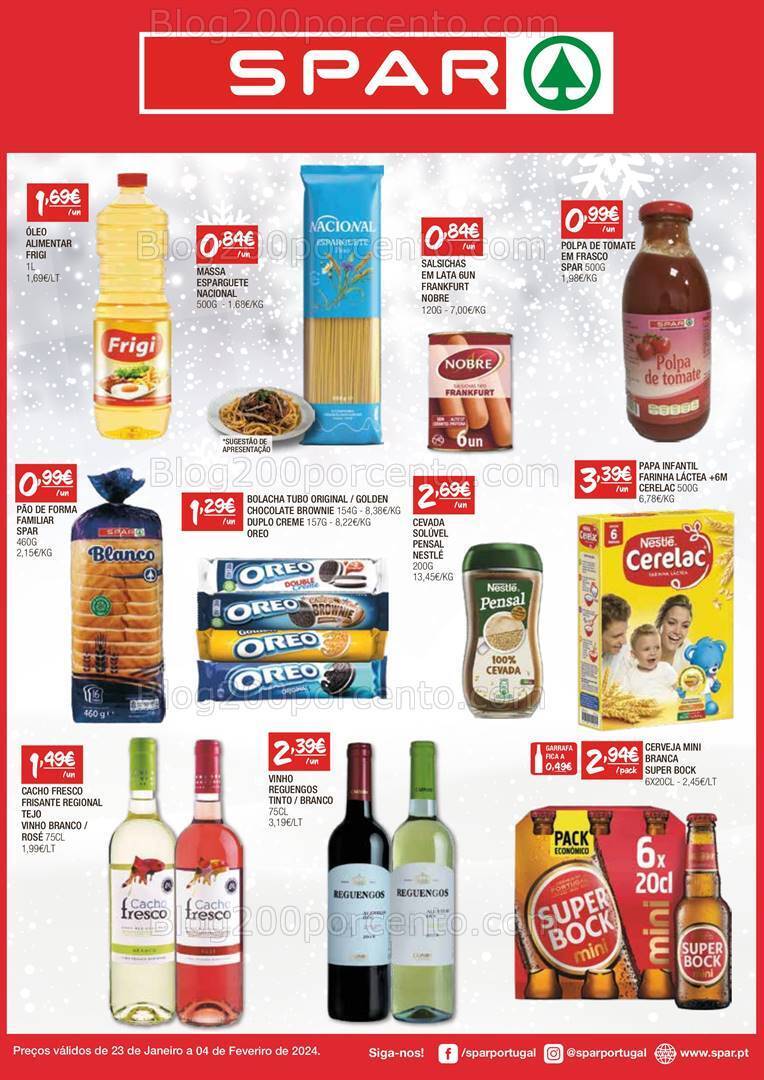 Antevisão Folheto SPAR Promoções de 23 janeiro a 4 fevereiro