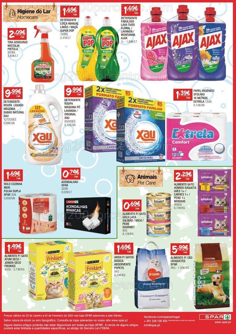 Antevisão Folheto SPAR Promoções de 23 janeiro a 4 fevereiro