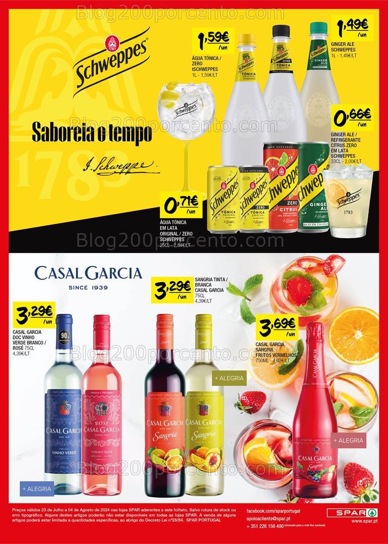 Antevisão Folheto SPAR Promoções de 23 julho a 4 agosto