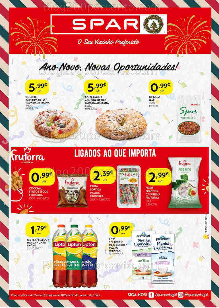 Antevisão Folheto SPAR Promoções 24 dezembro a 5 dezembro