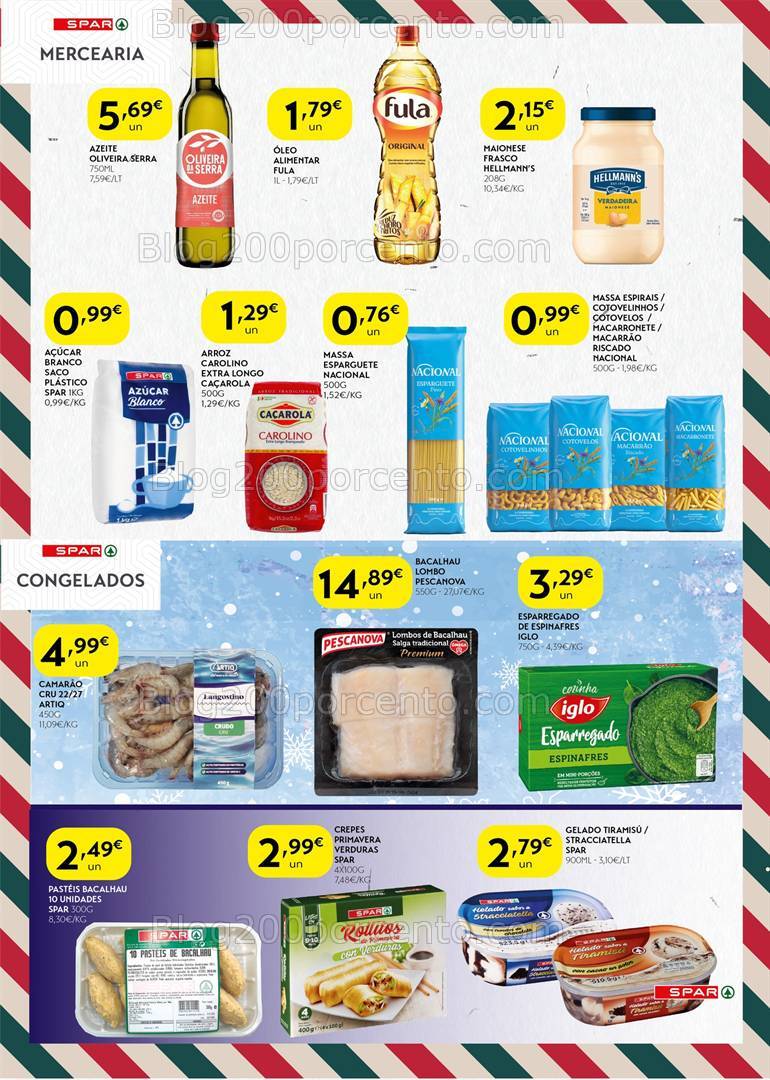Antevisão Folheto SPAR Promoções 24 dezembro a 5 dezembro