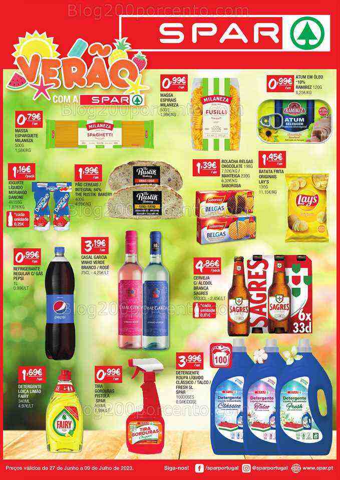 Antevisão Folheto SPAR Promoções de 27 junho a 9 julho