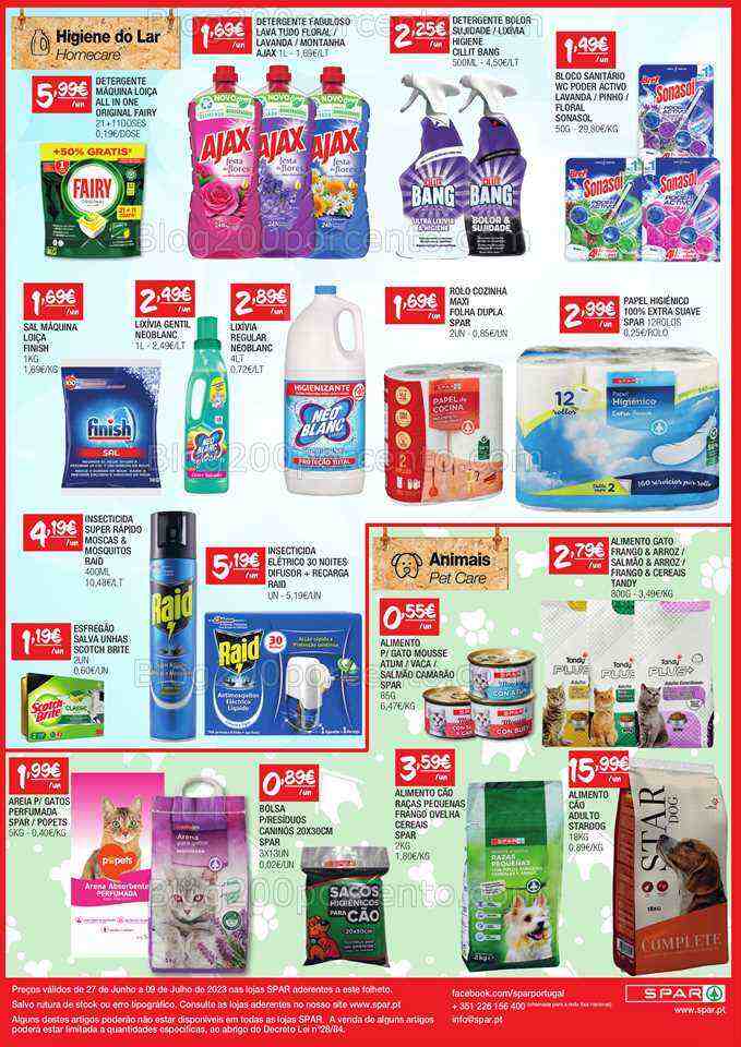 Antevisão Folheto SPAR Promoções de 27 junho a 9 julho