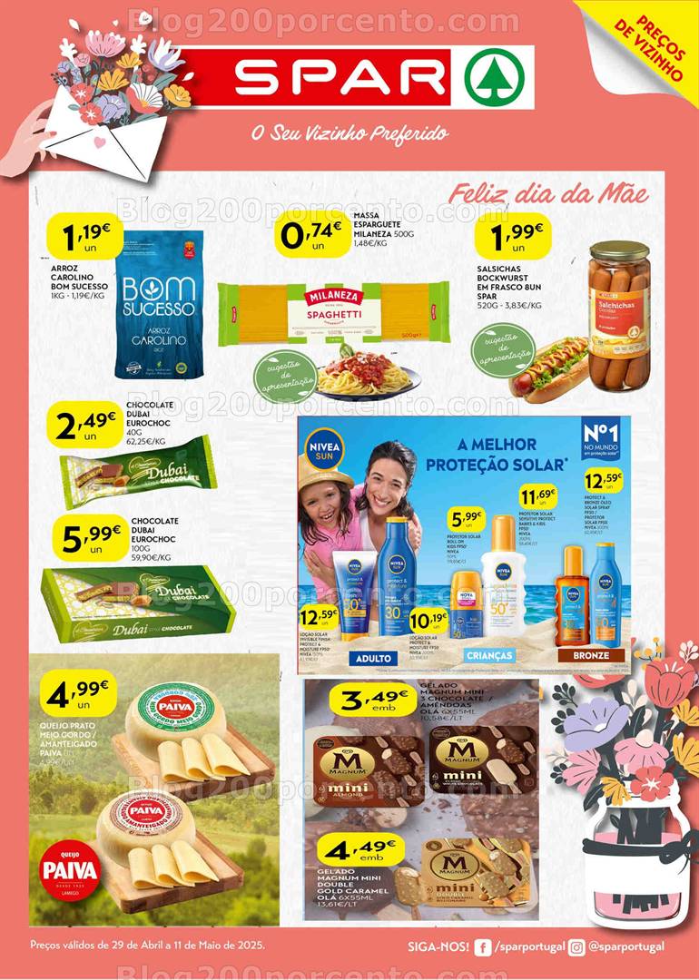 Antevisão Folheto SPAR Promoções de 29 abril a 11 maio