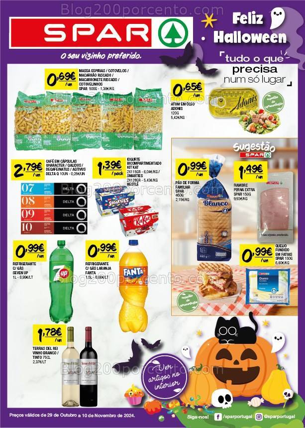 Antevisão Folheto SPAR Promoções de 29 outubro a 10 novembro