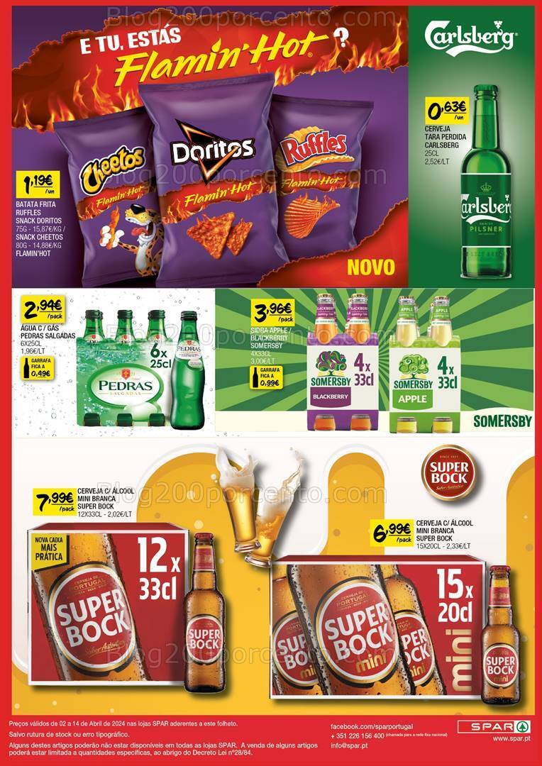 Antevisão Folheto SPAR Promoções de 2 a 14 abril