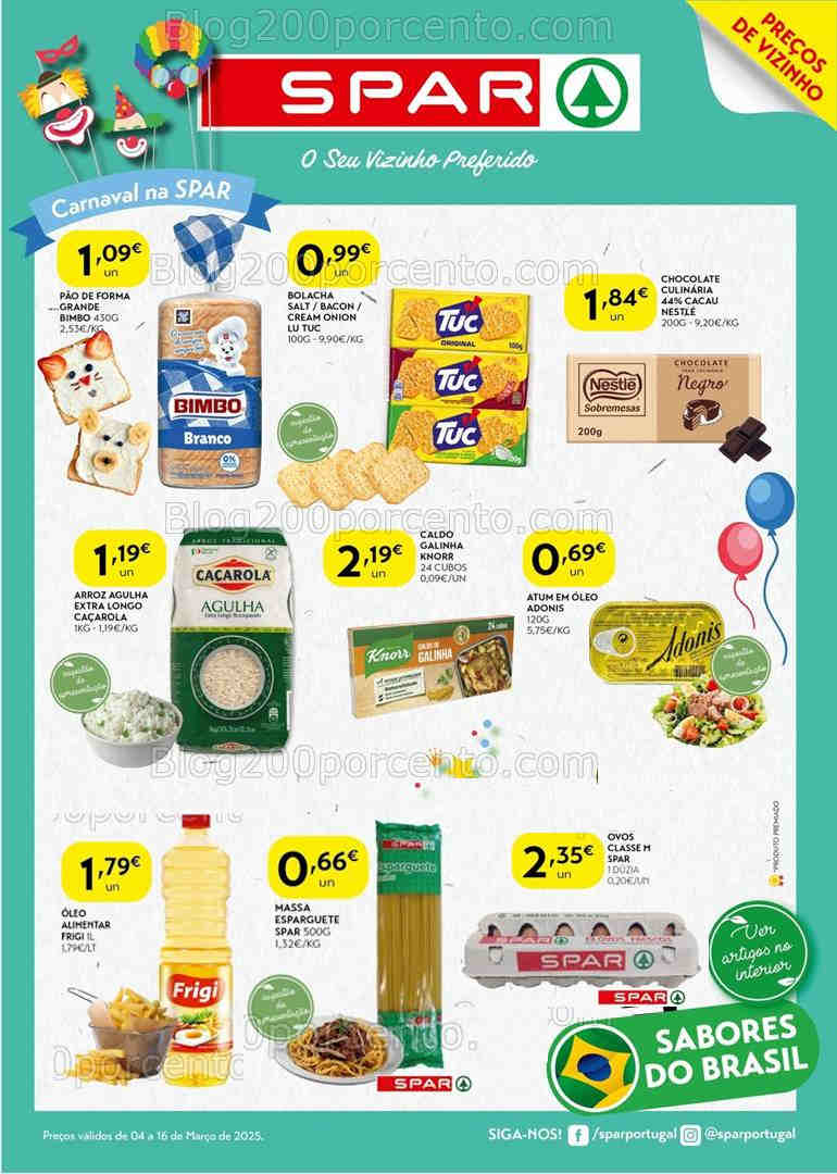 Antevisão Folheto SPAR Promoções até 16 março