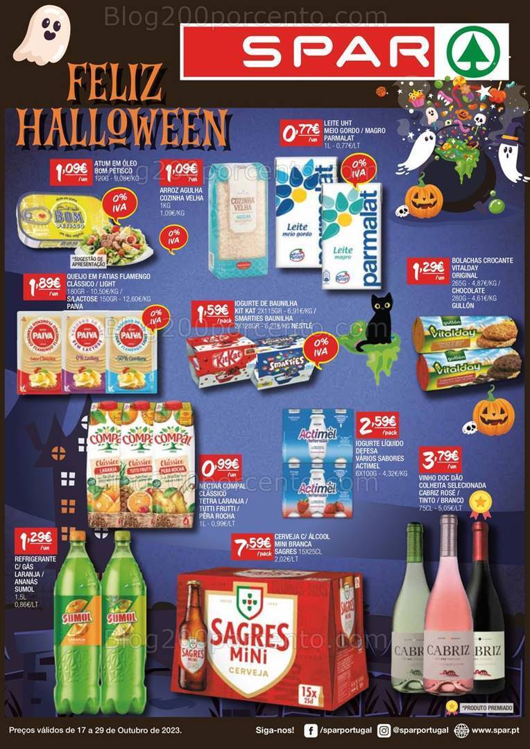 Antevisão Folheto SPAR Promoções de 17 a 29 outubro