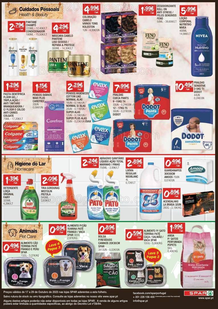 Antevisão Folheto SPAR Promoções de 17 a 29 outubro