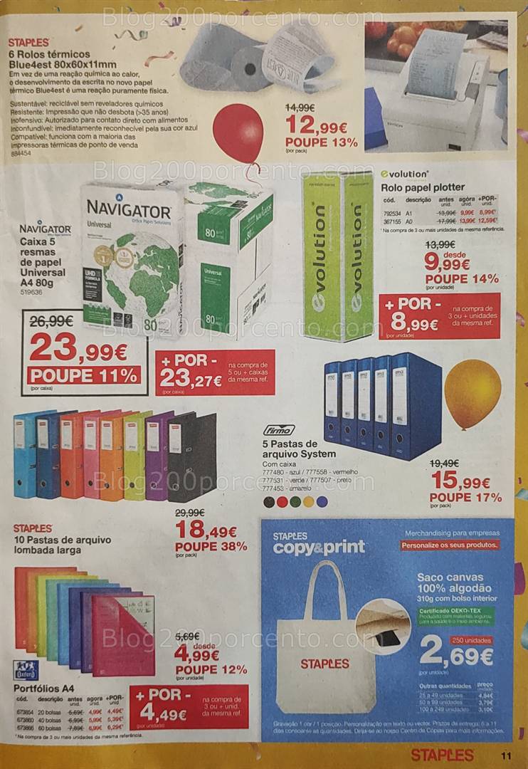 Antevisão Folheto STAPLES Promoções de 8 a 22 maio
