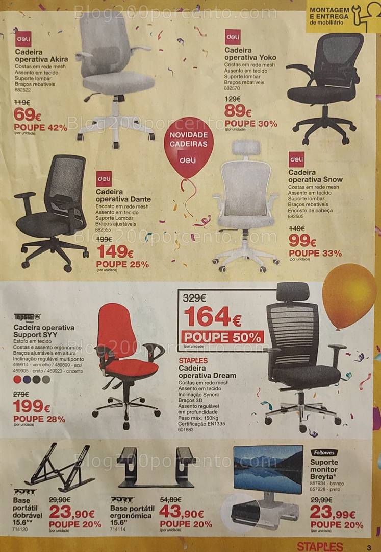 Antevisão Folheto STAPLES Promoções de 8 a 22 maio