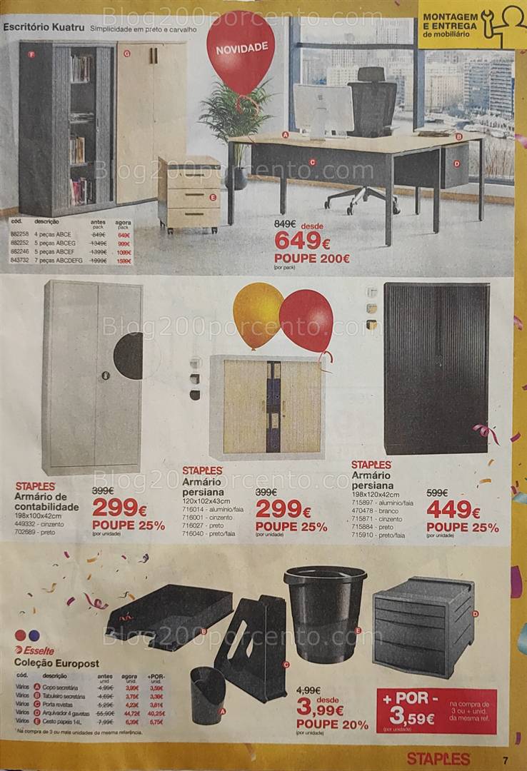 Antevisão Folheto STAPLES Promoções de 8 a 22 maio