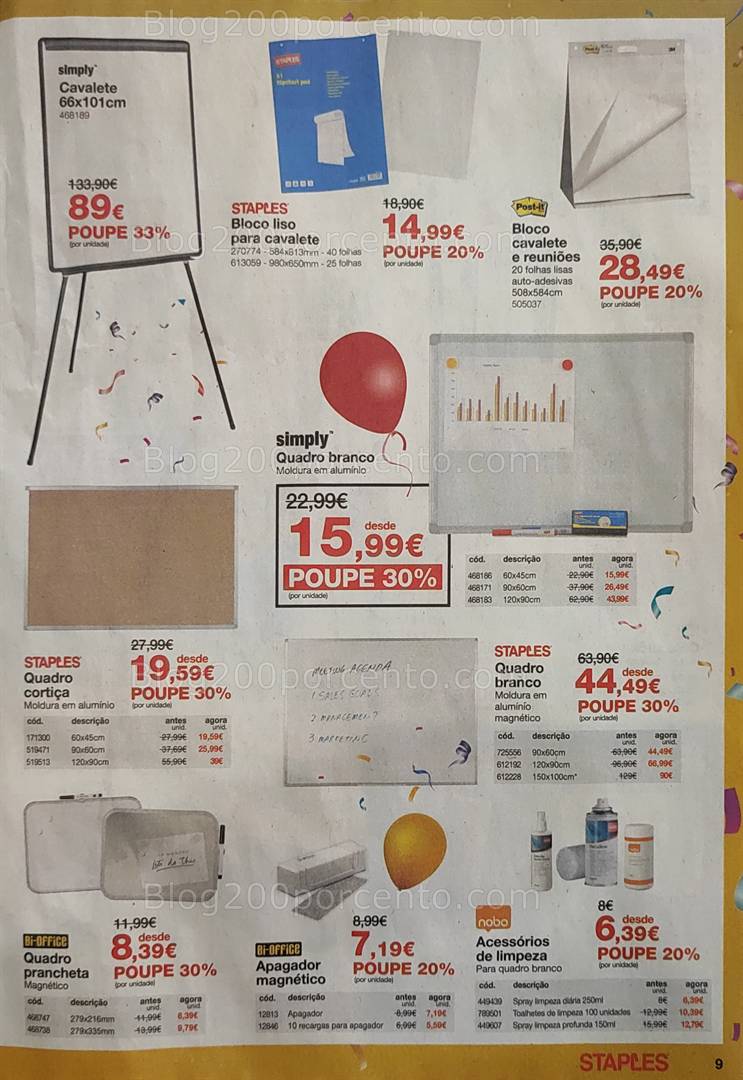 Antevisão Folheto STAPLES Promoções de 8 a 22 maio