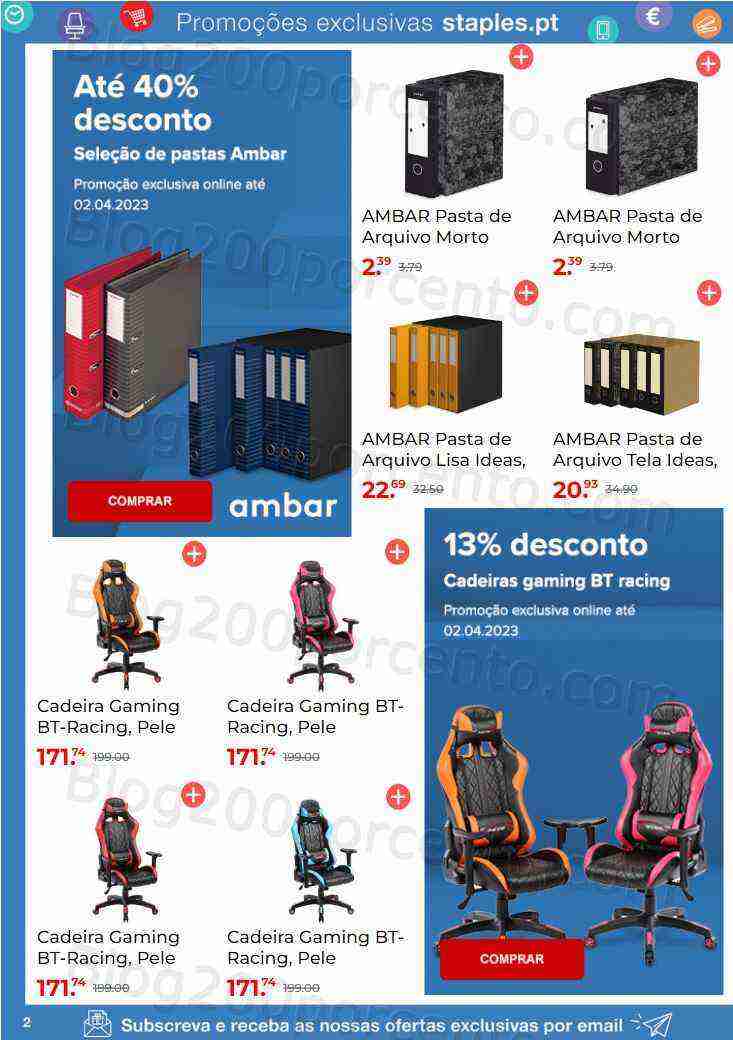 Antevisão Folheto STAPLES Promoções de 27 fevereiro a 2 abril