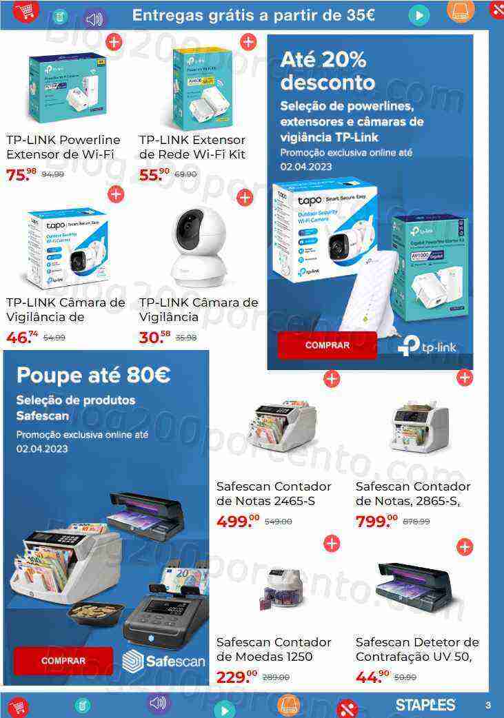Antevisão Folheto STAPLES Promoções de 27 fevereiro a 2 abril