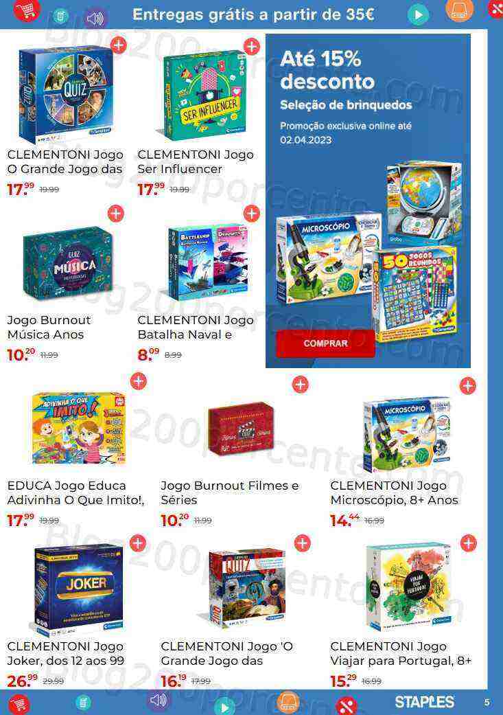 Antevisão Folheto STAPLES Promoções de 27 fevereiro a 2 abril