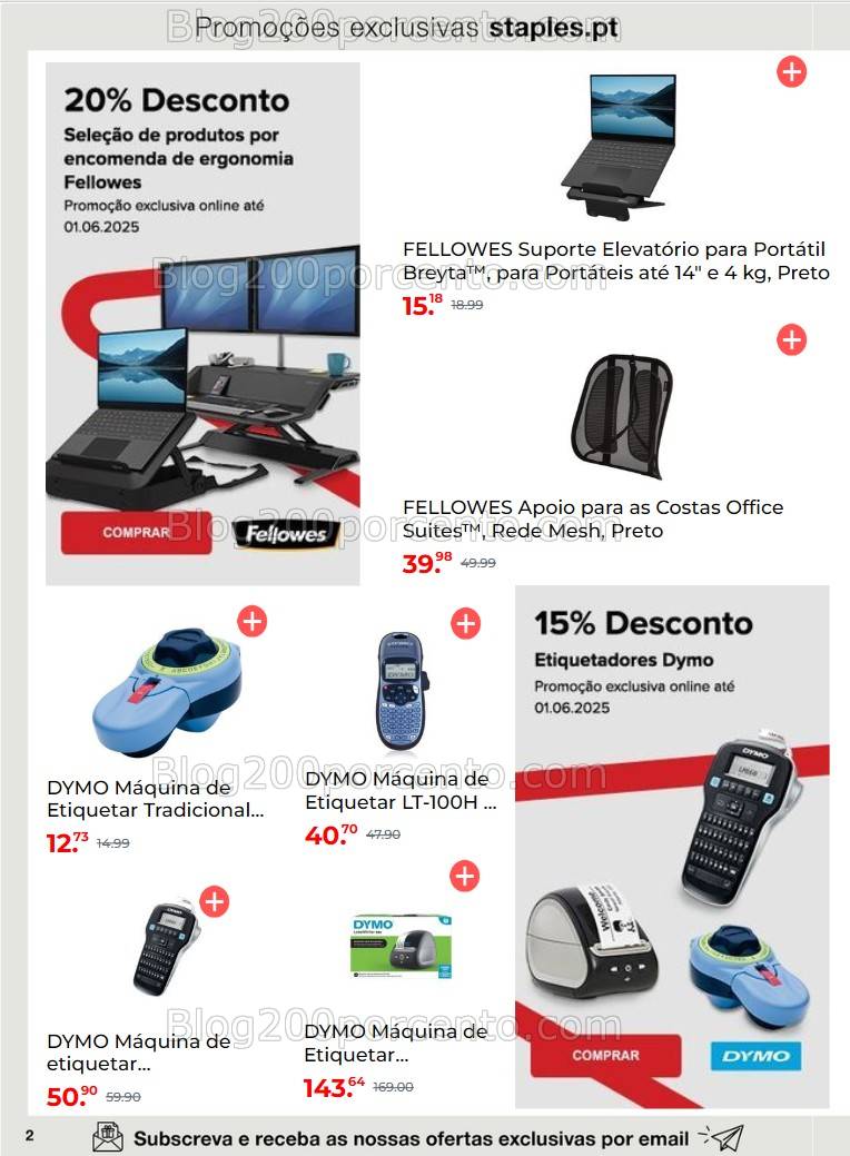 Antevisão Folheto STAPLES Promoções até 1 de junho all
