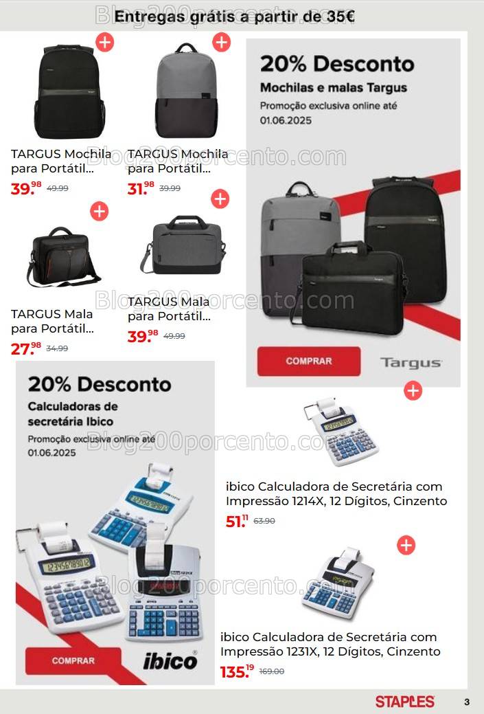Antevisão Folheto STAPLES Promoções até 1 de junho all