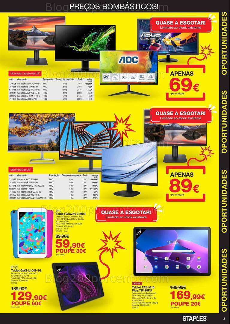 Antevisão Folheto STAPLES Oportunidades Promoções de 17 a 23 junho
