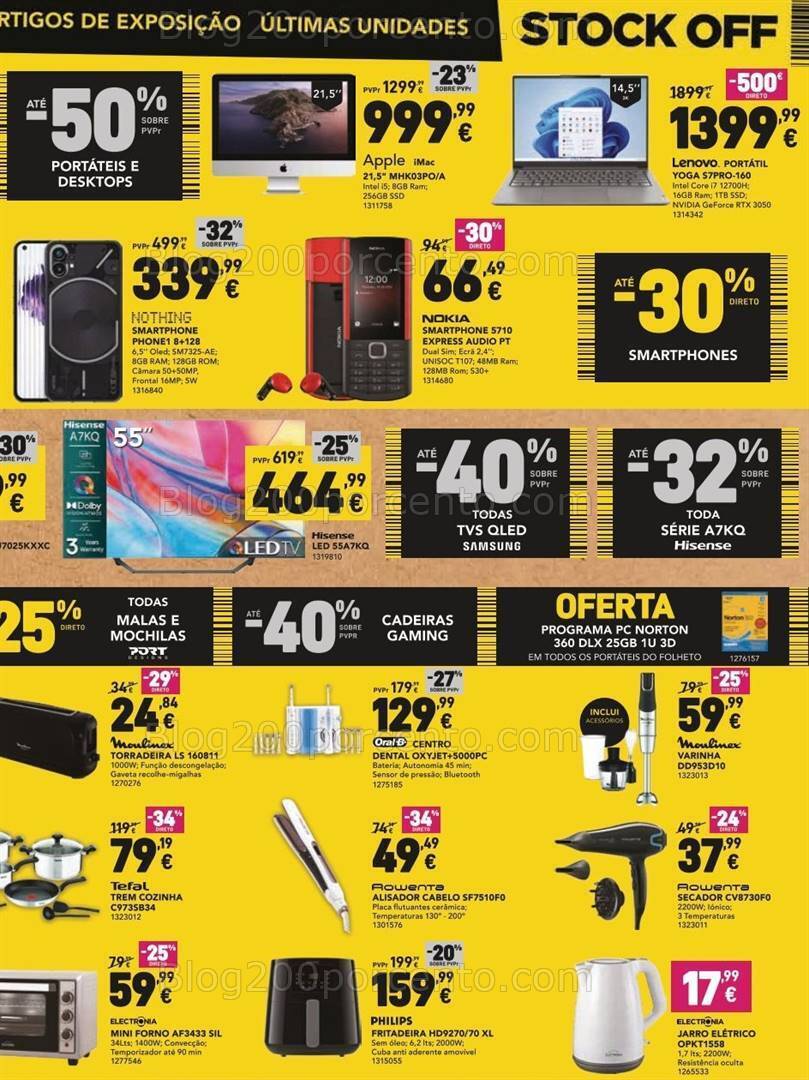 Antevisão Folheto RADIO POPULAR Stock Off Promoções de 25 janeiro a 1 fevereiro