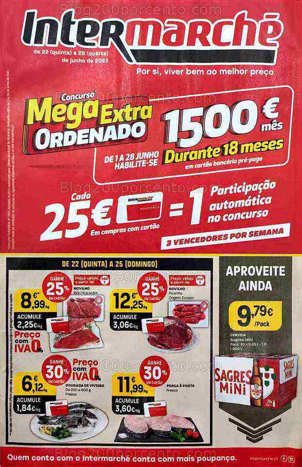 Antevisão Folheto INTERMARCHÉ Promoções de 22 a 28 junho