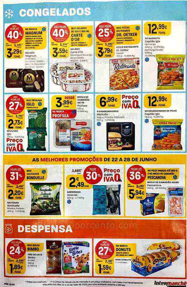 Antevisão Folheto INTERMARCHÉ Promoções de 22 a 28 junho