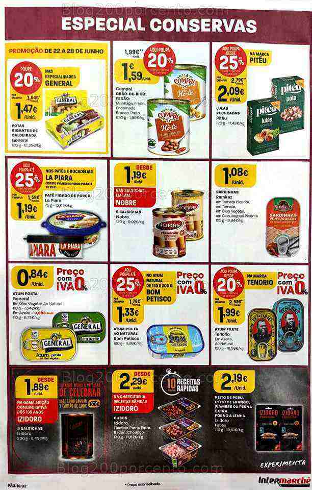 Antevisão Folheto INTERMARCHÉ Promoções de 22 a 28 junho