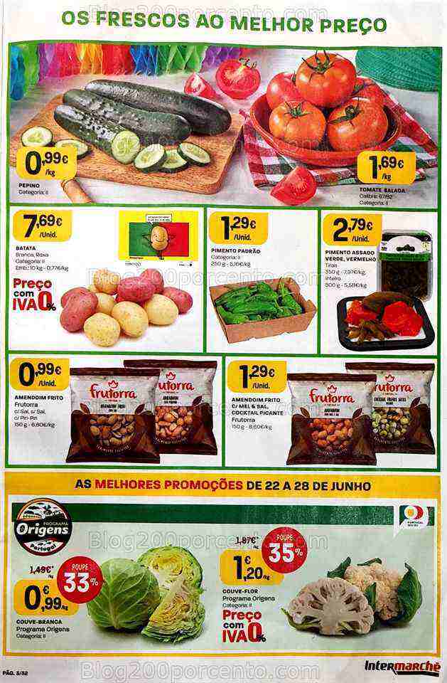 Antevisão Folheto INTERMARCHÉ Promoções de 22 a 28 junho