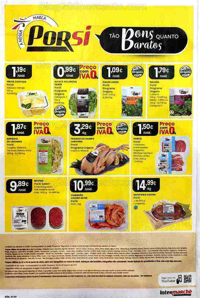 Antevisão Folheto INTERMARCHÉ Promoções de 22 a 28 junho