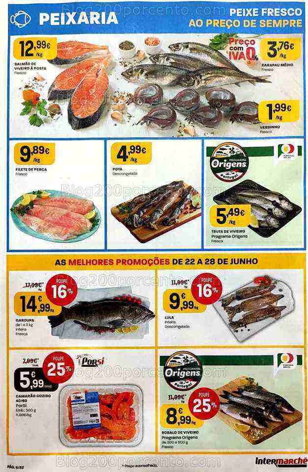 Antevisão Folheto INTERMARCHÉ Promoções de 22 a 28 junho
