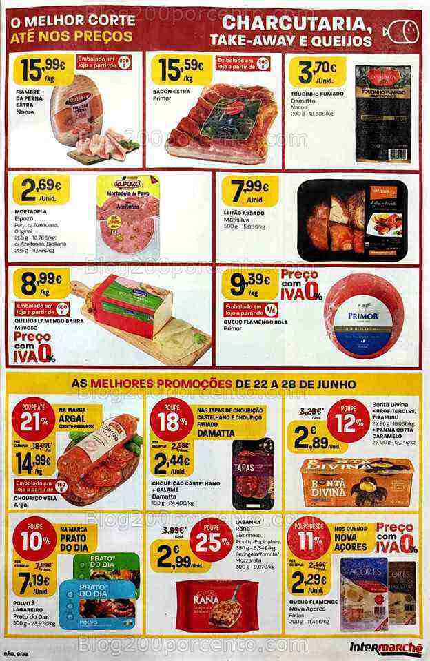 Antevisão Folheto INTERMARCHÉ Promoções de 22 a 28 junho