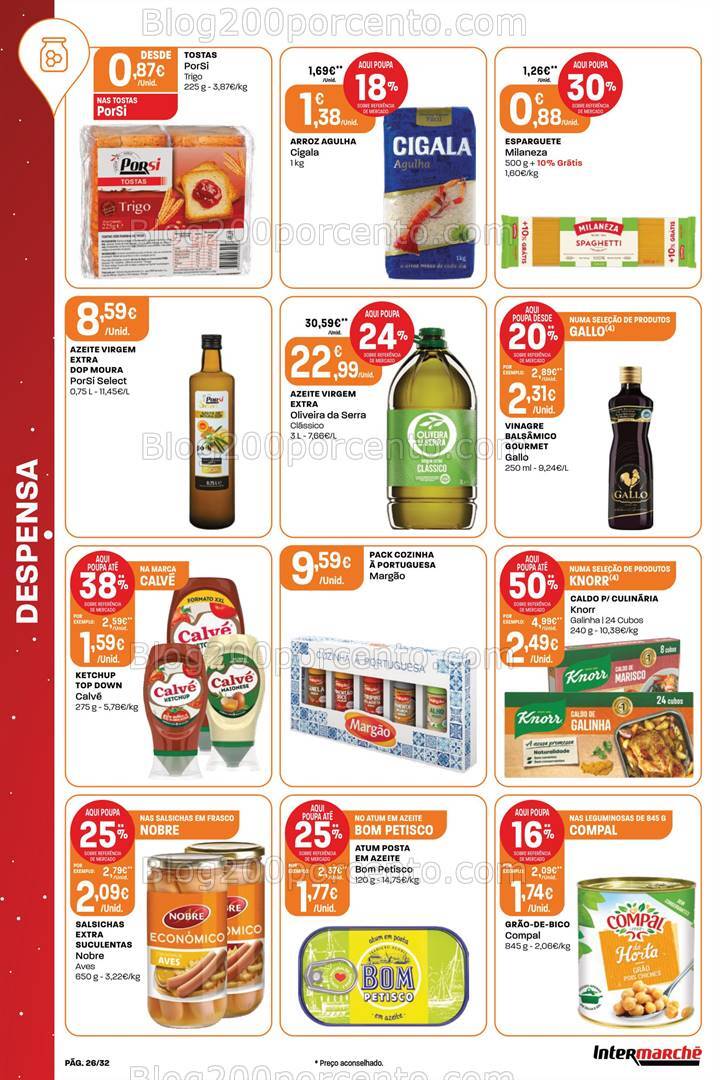 Antevisão Folheto INTERMARCHÉ Super Promoções de 19 a 24 dezembro