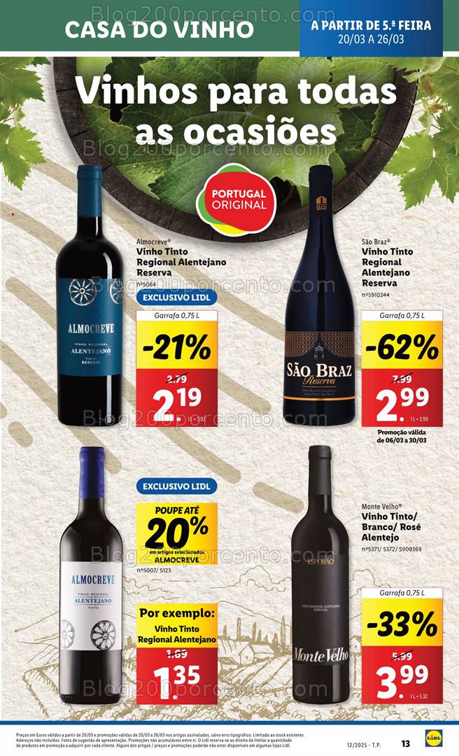 Antevisão Folheto LIDL Promoções de 20 a 26 março