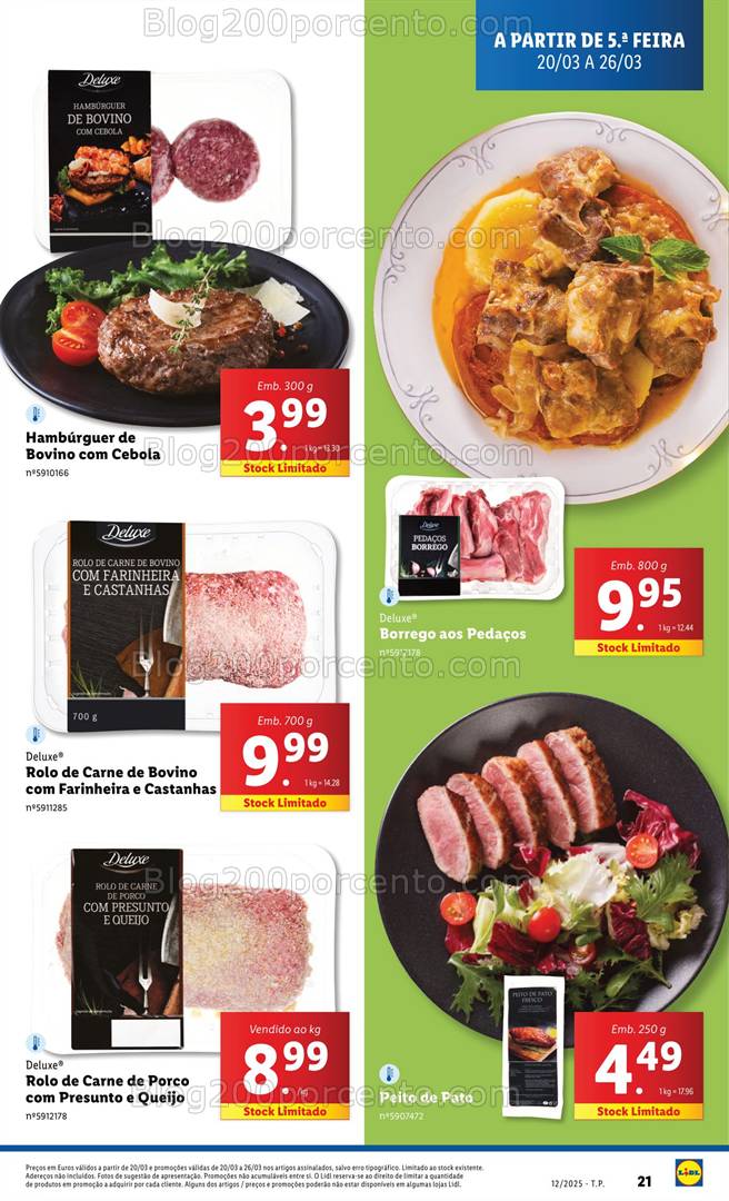 Antevisão Folheto LIDL Promoções de 20 a 26 março