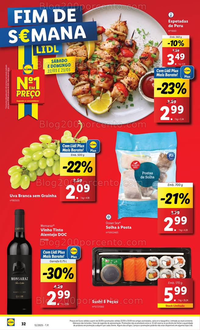 Antevisão Folheto LIDL Promoções de 20 a 26 março