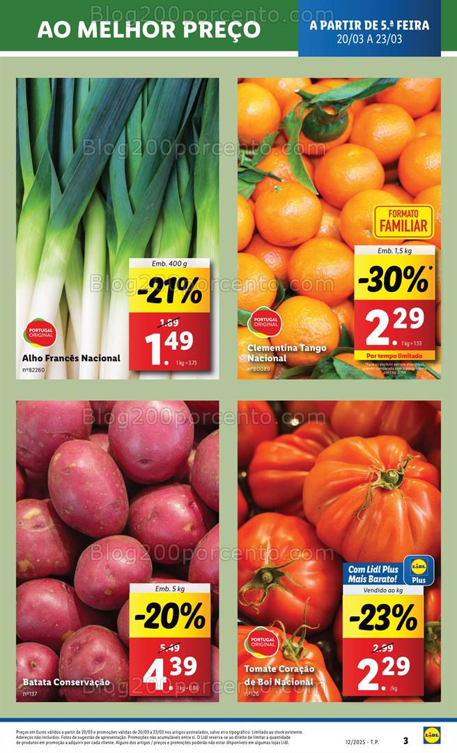 Antevisão Folheto LIDL Promoções de 20 a 26 março