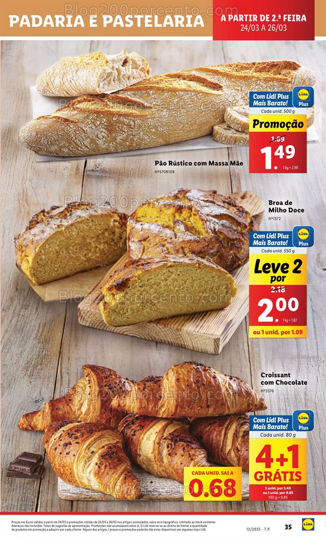 Antevisão Folheto LIDL Supermercado Promoções de 24 a 26 março