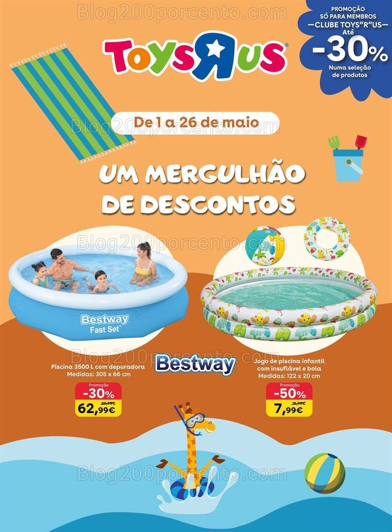 Antevisão Folheto TOYSRUS Promoções de 1 a 26 maio