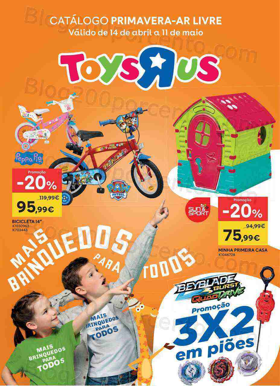 Antevisão Folheto TOYSRUS Ar Livre Promoções de 14 abril a 11 maio